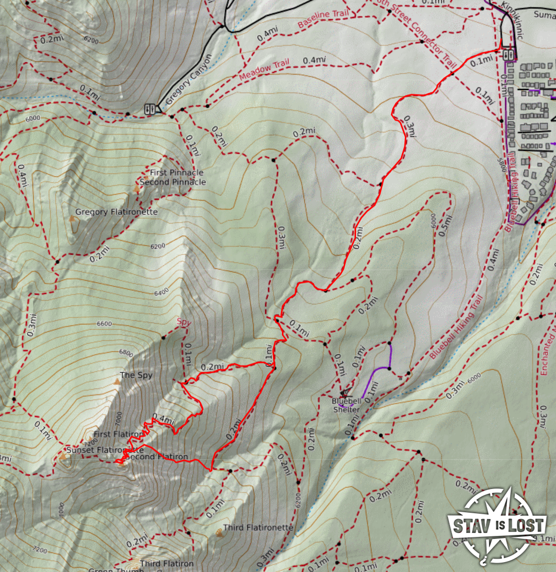 map for Second Flatiron Scramble by Stav is Lost