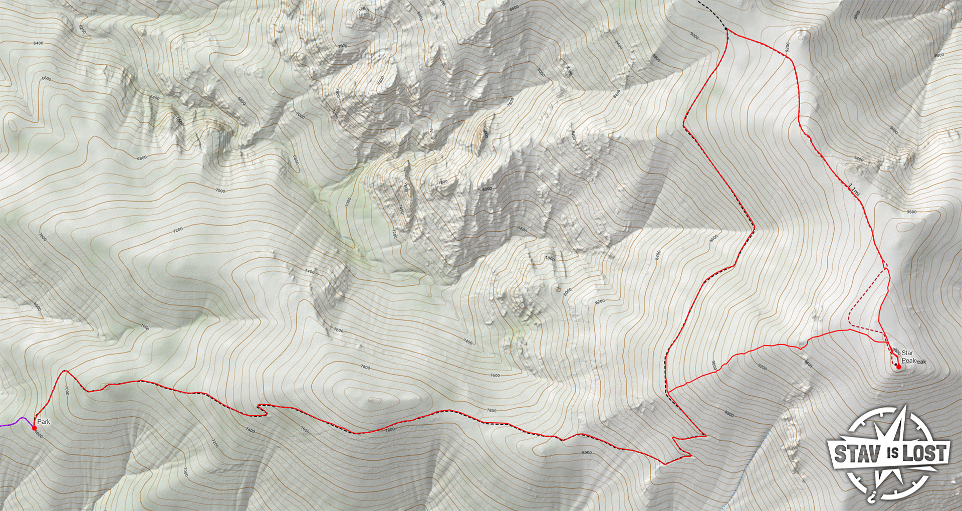 map for Star Peak by Stav is Lost