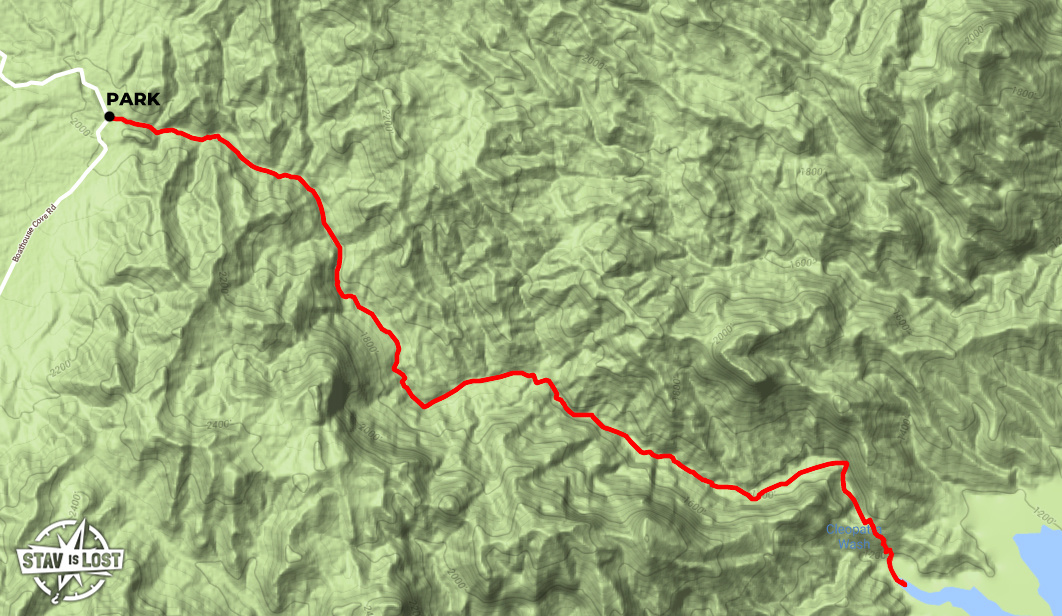 map for Cleopatra Wash by Stav is Lost