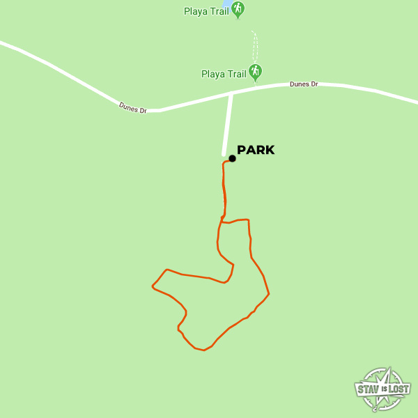 map for Dune Life Nature Trail by Stav is Lost