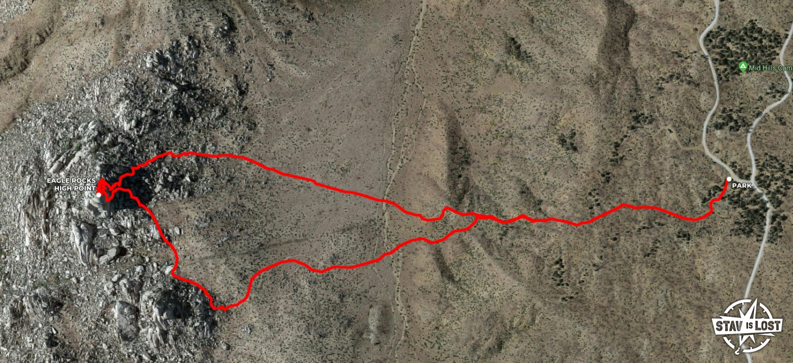 map for Eagle Rocks by Stav is Lost