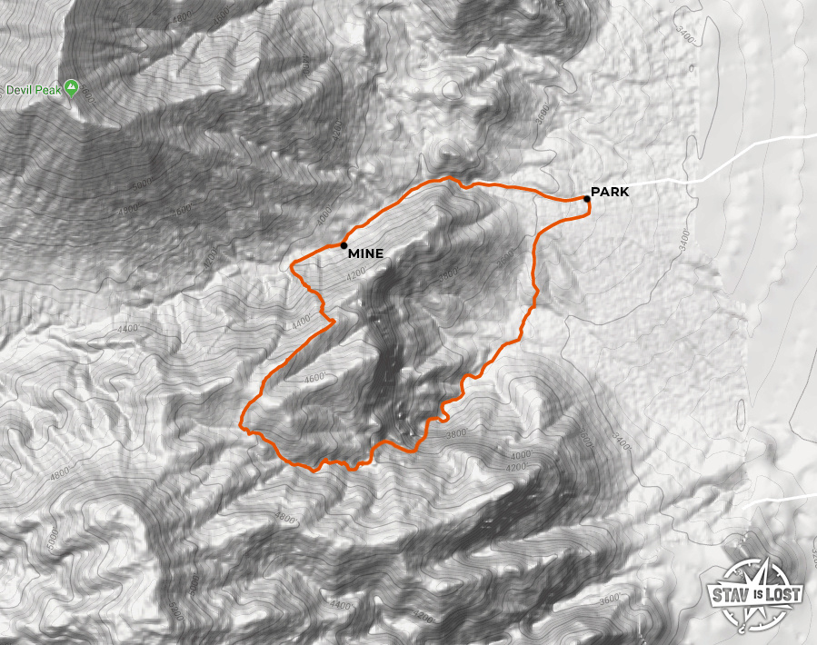 map for Antenna Canyon by Stav is Lost