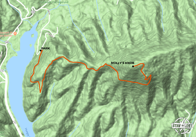 map for Molly’s Knob by Stav is Lost