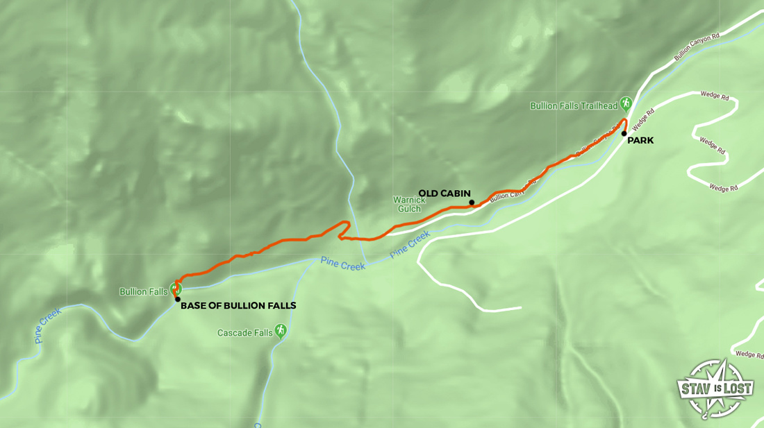map for Bullion Falls by Stav is Lost
