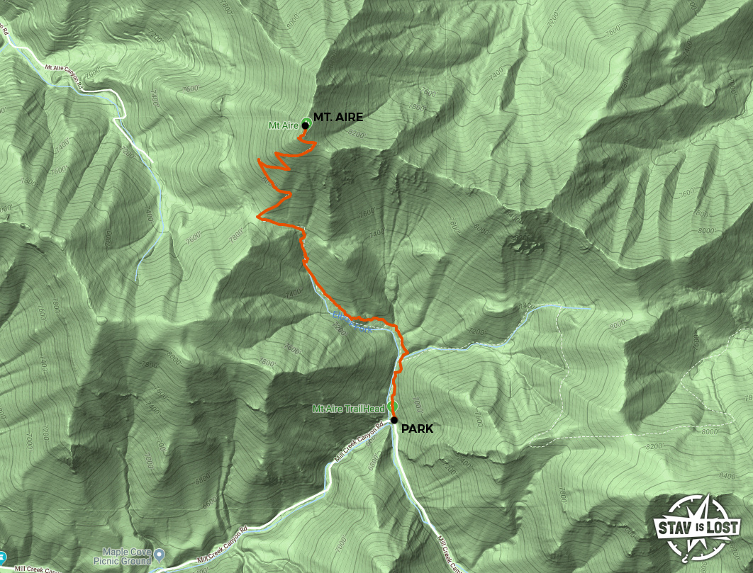 map for Mount Aire by Stav is Lost
