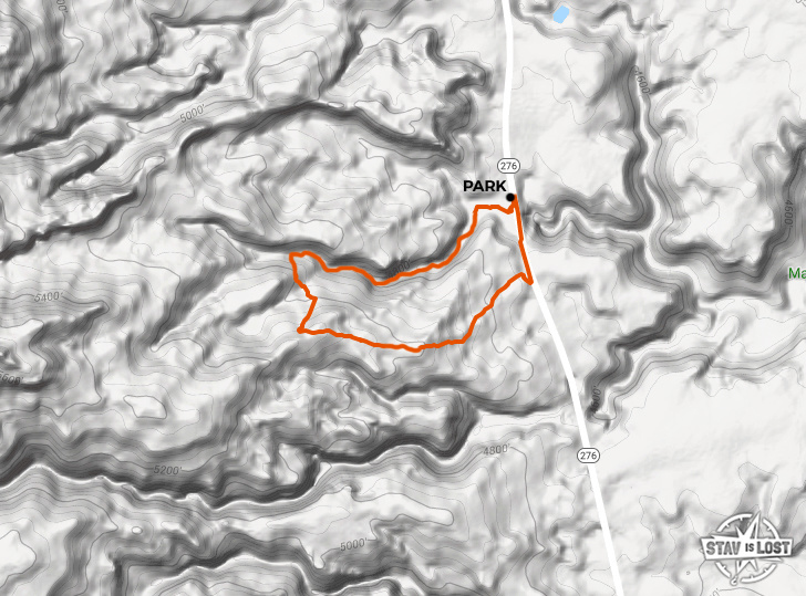 map for Maidenwater Canyon (Upper Middle Fork) by Stav is Lost