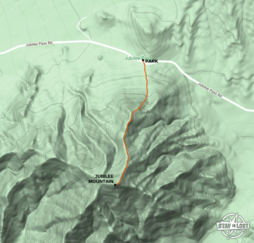 map for Jubilee Mountain by Stav is Lost
