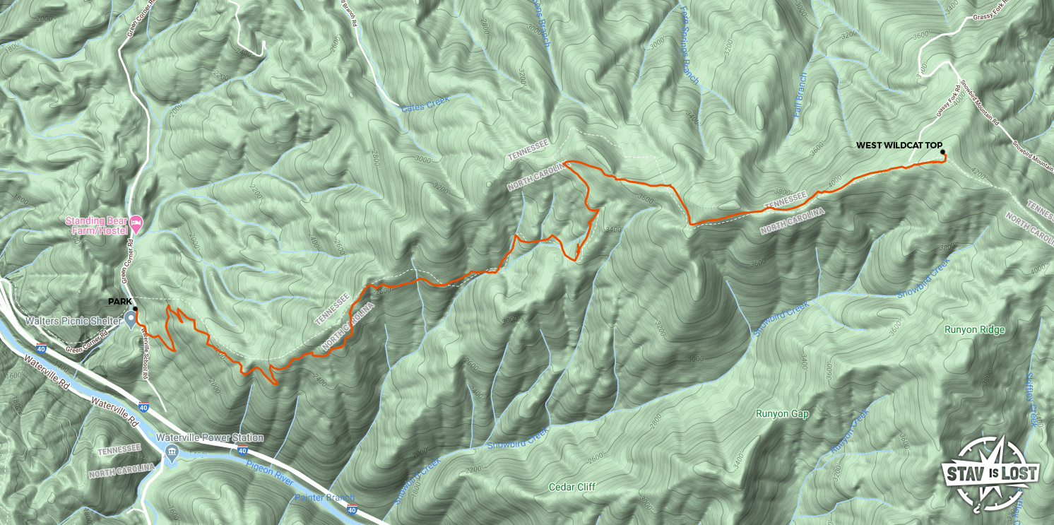 map for West Wildcat Top by Stav is Lost