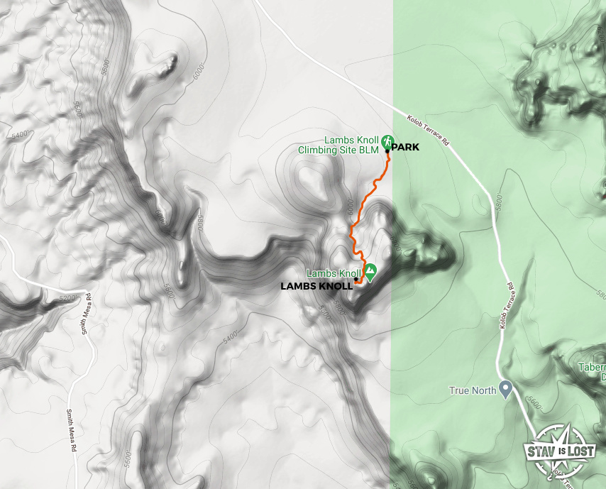 map for Lambs Knoll by Stav is Lost