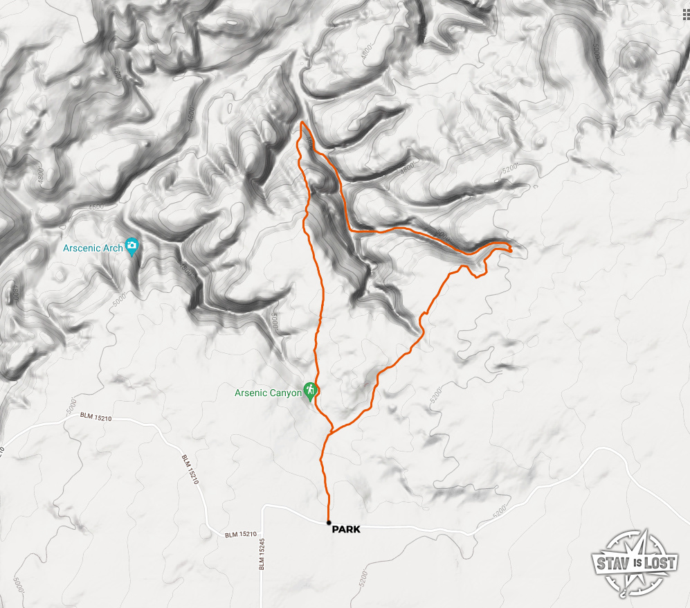 map for Constrychnine Canyon by Stav is Lost