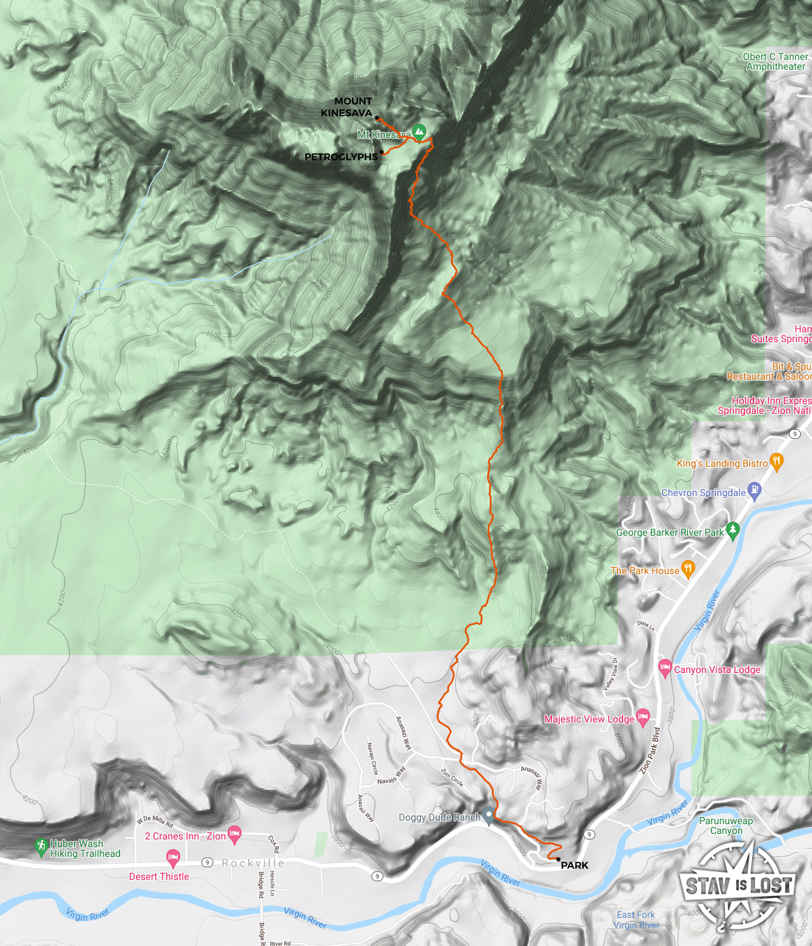 map for Mount Kinesava by Stav is Lost