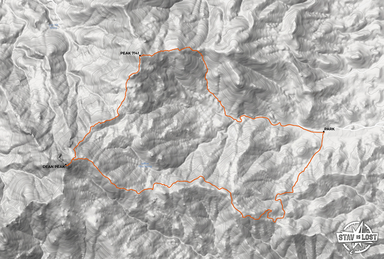 map for Dean Peak by Stav is Lost