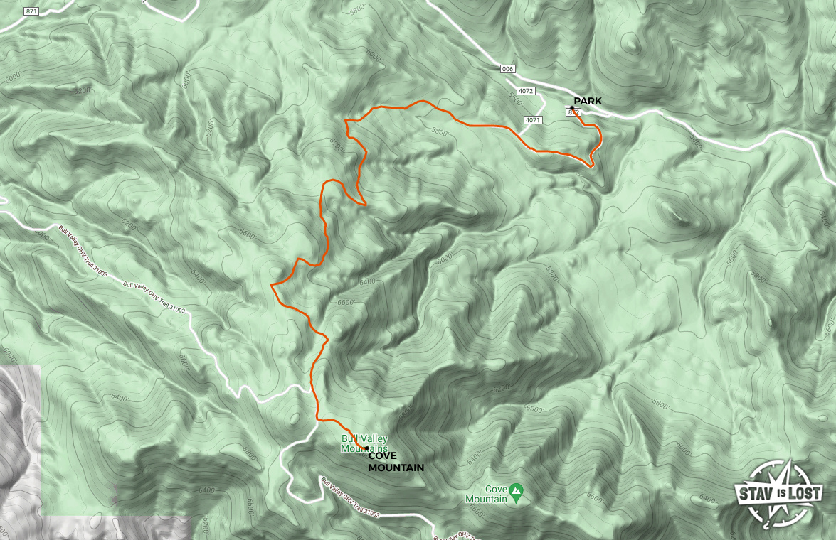 map for Cove Mountain by Stav is Lost