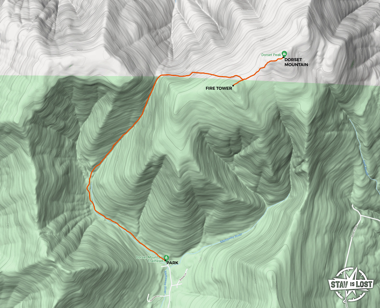 map for Dorset Mountain by Stav is Lost