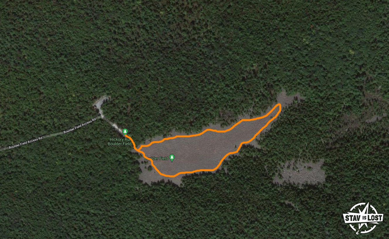 map for Hickory Run Boulder Field by Stav is Lost