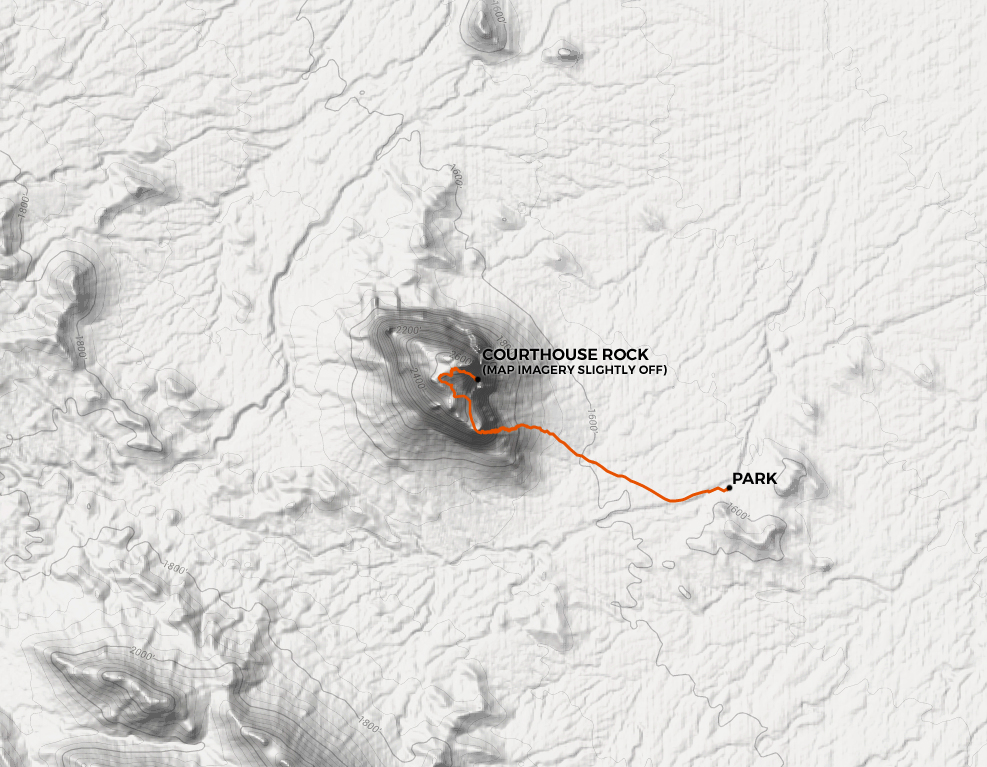 map for Courthouse Rock by Stav is Lost
