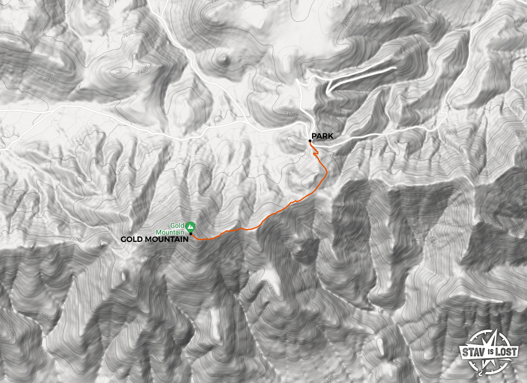 map for Gold Mountain by Stav is Lost