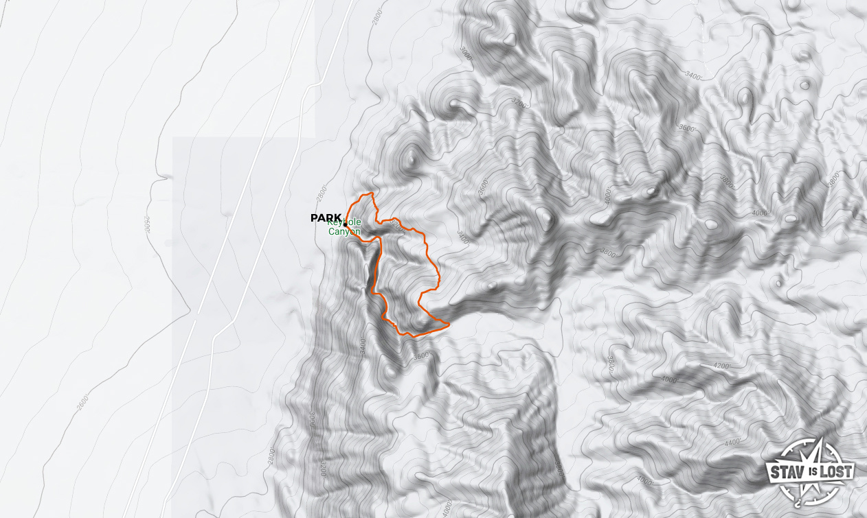 map for Keyhole Canyon by Stav is Lost
