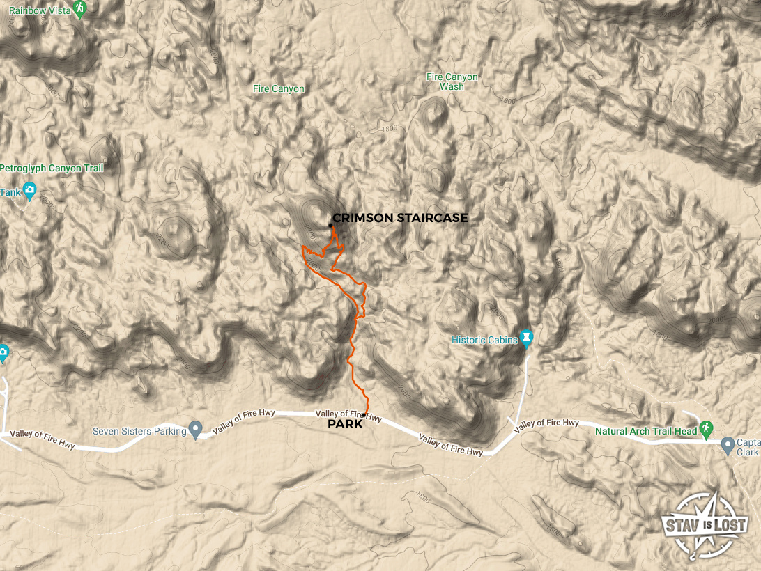 map for Crimson Staircase by Stav is Lost