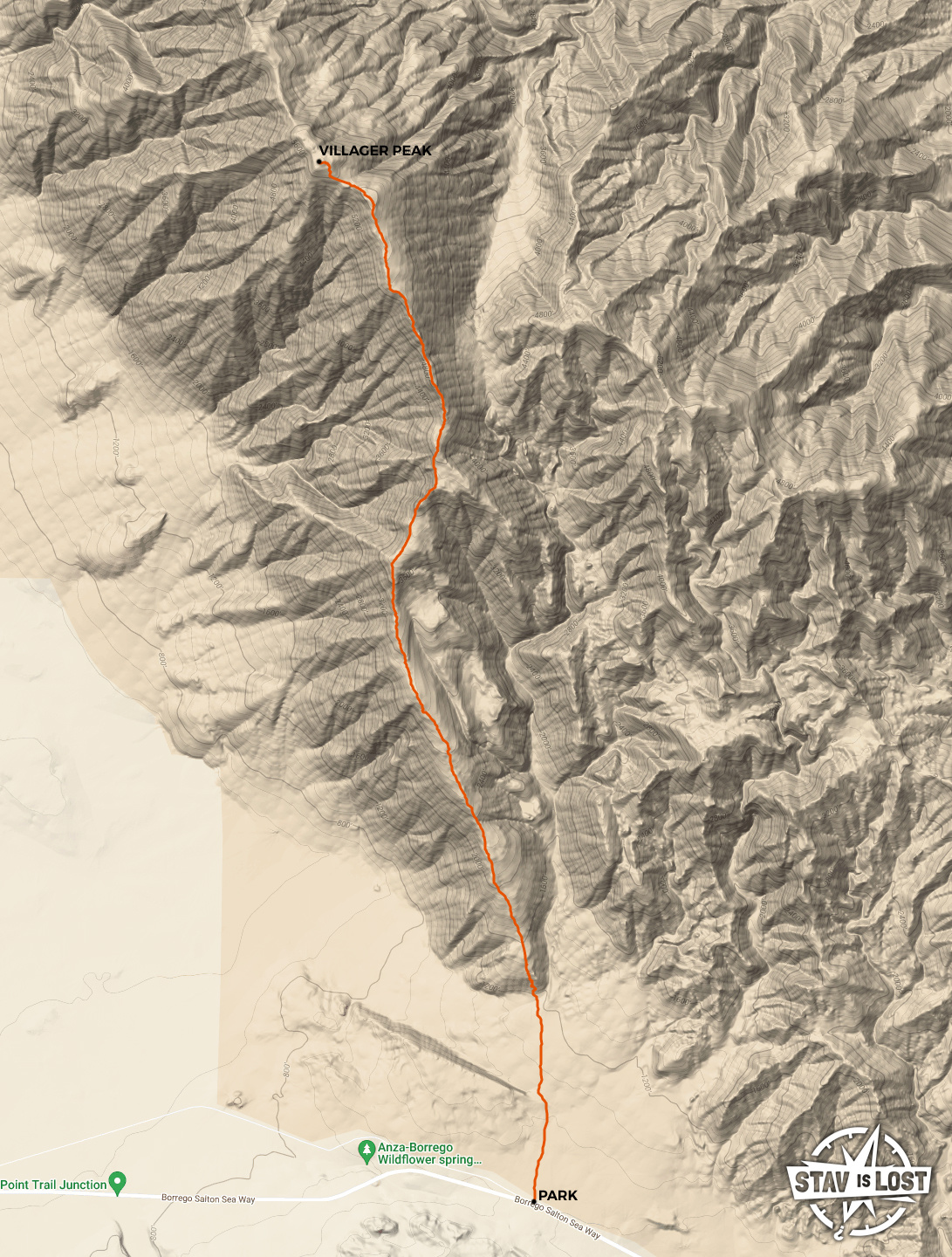 map for Villager Peak by Stav is Lost