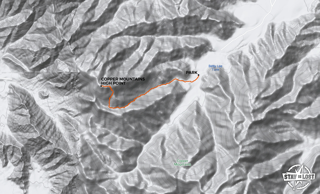 map for Copper Mountains High Point by Stav is Lost
