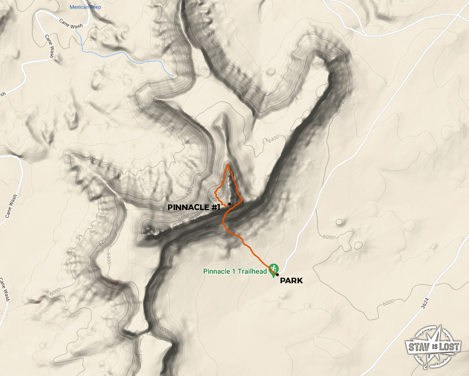 map for Pinnacle #1 by Stav is Lost
