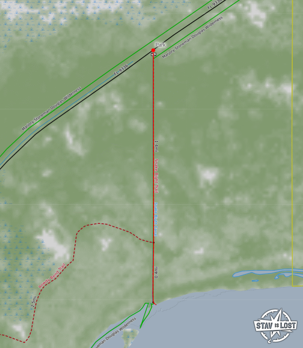 map for Snake Bight Trail by Stav is Lost