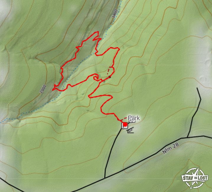 map for Alum Cove Natural Bridge Recreation Area by Stav is Lost