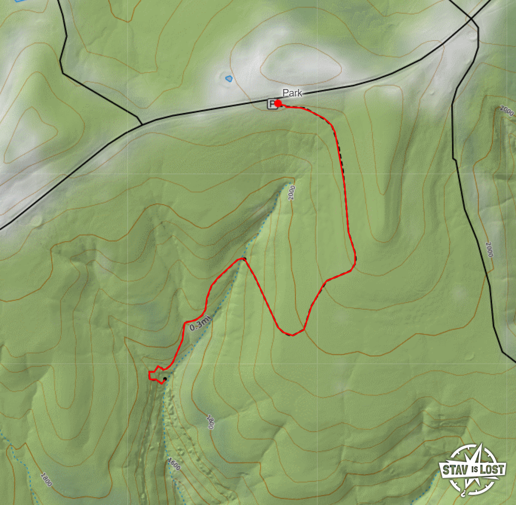 map for Glory Hole Falls by Stav is Lost
