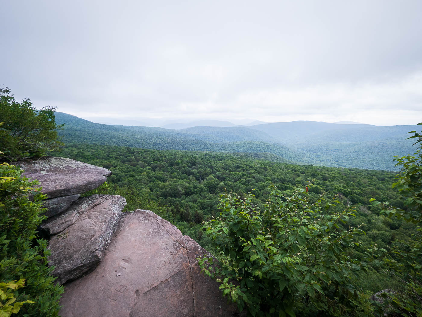 Giant Ledge and Panther Mountain in Catskill Park, NY