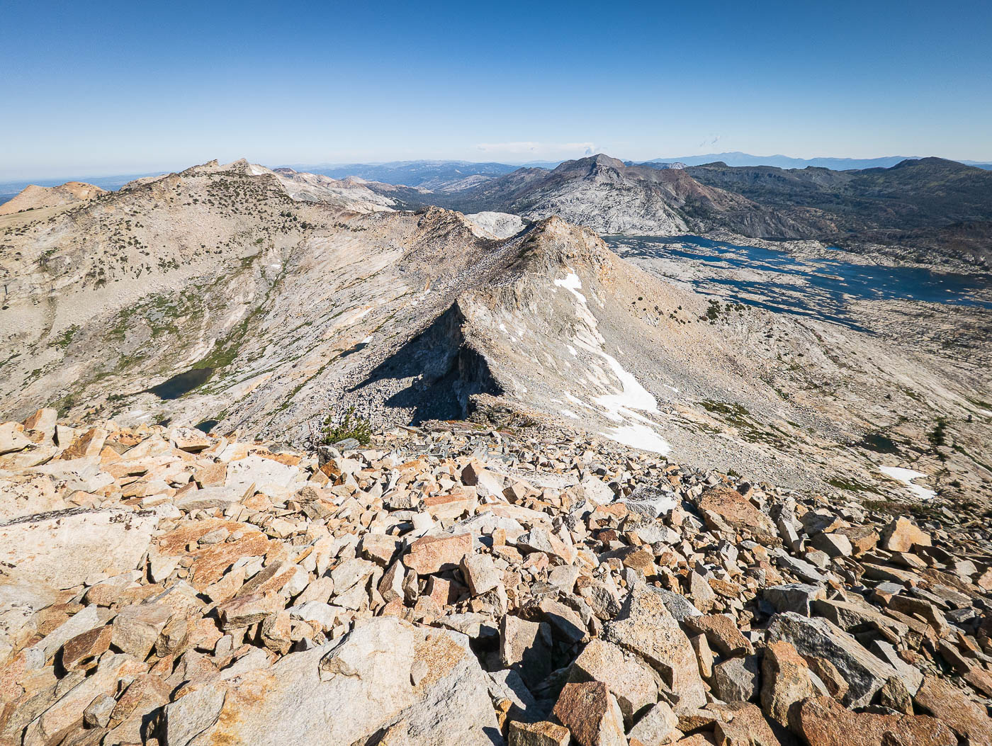 Pyramid Peak and Mount Price (Crystal Range Traverse) in Eldorado National Forest, CA